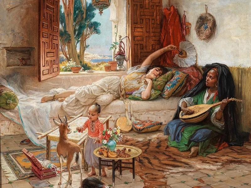 1847-Frederick Arthur Bridgman - Un pomeriggio ad Algeri (c.1893)